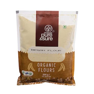 Pure and Sure Organic Gram Flour (Besan) - 500 gm image 1