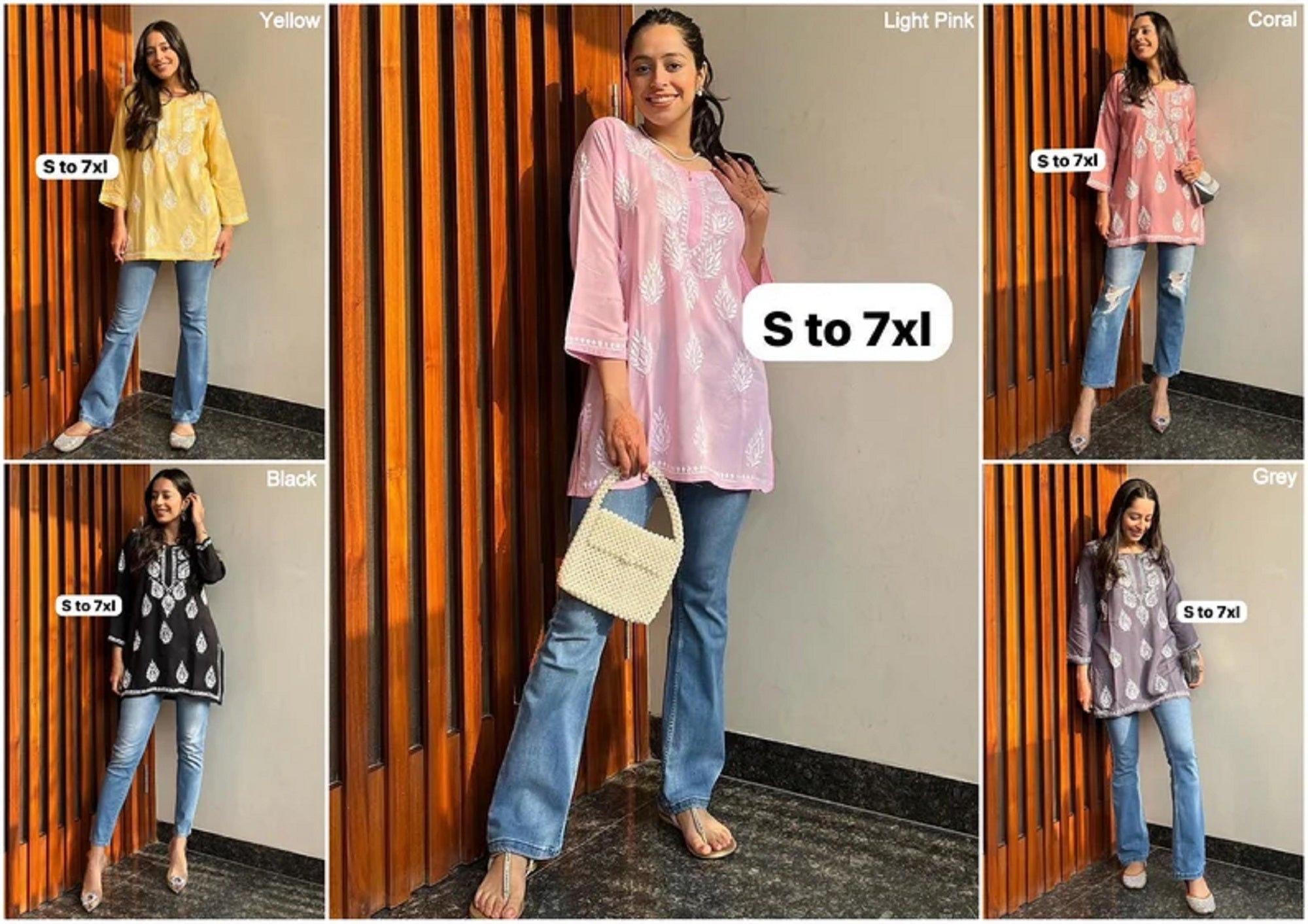 Rayon Fabric With Chikankari Embroidery Work Kurti Top image 1