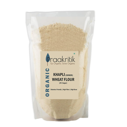 Praakritik Organic Khapli Wheat Atta - 1 kg image 1