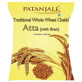 Patanjali Traditional Whole Wheat Chakki Atta with Bran - 2 kg image 1