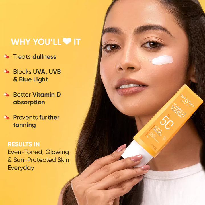 Dot & Key Vitamin C + E Super Bright Sunscreen SPF 50+++ - 50 gms image 2