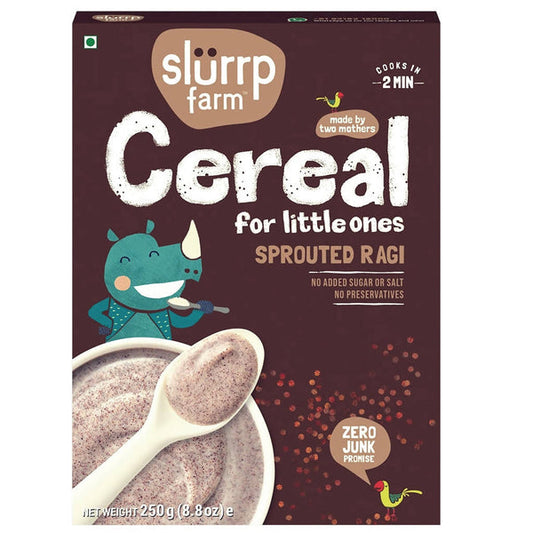 Slurrp Farm Sprouted Ragi Cereal For Little Ones - 250 gms image 1