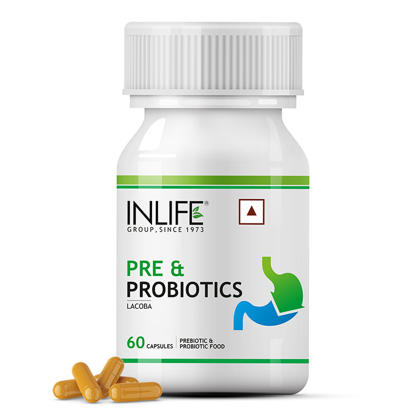 INLIFE Prebiotics & Probiotics Supplement - 60 tabs