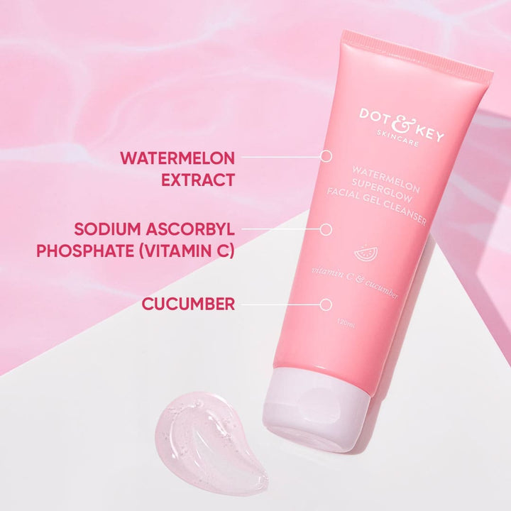Dot & Key Watermelon Super Glow Facial Gel Cleanser - 120 ml image 2