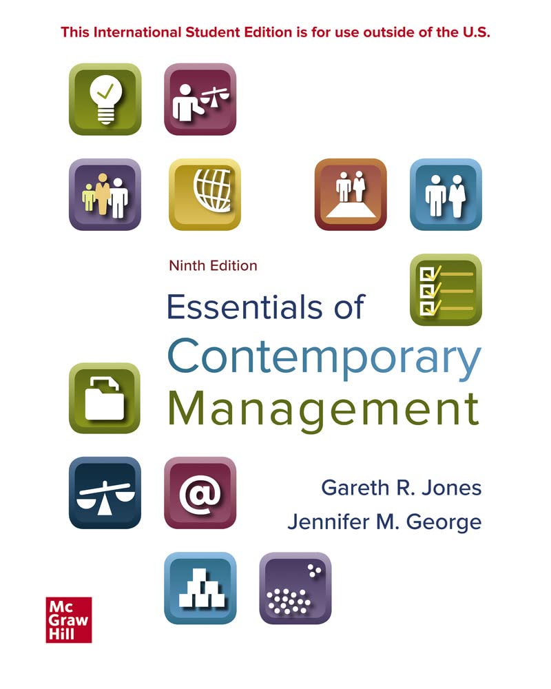 ISE Essentials of Contemporary Management (ISE HED IRWIN MANAGEMENT) |9781260575996|