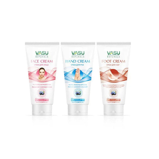 Vasu Naturals Hand Foot And Face Cream For Total Skin Care - 180 ml