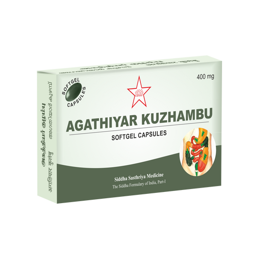 SKM Siddha And Ayurveda Agathiyar Kuzhambu Soft Gel Capsules - 2 caps