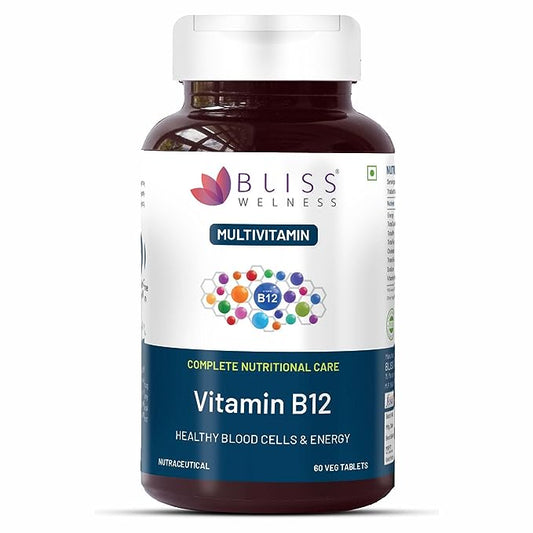Bliss Welness Plant Based Vitamin B12 Supplements - 60 tabs