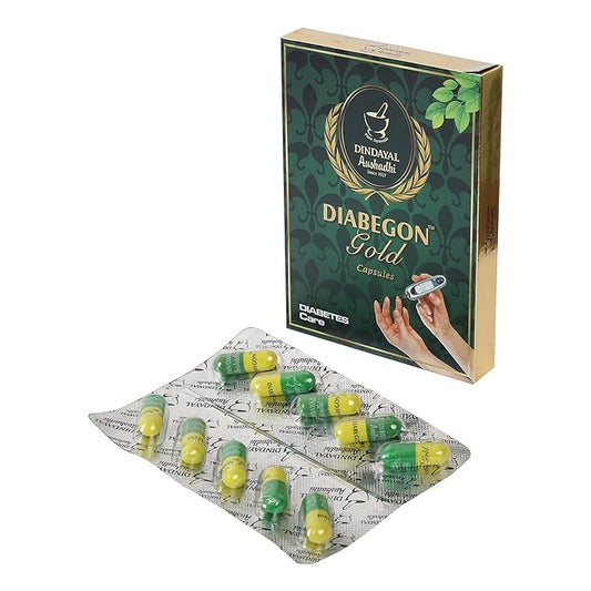 Dindayal Aushadhi Diabegon Capsule (Gold)- 10 Capsules