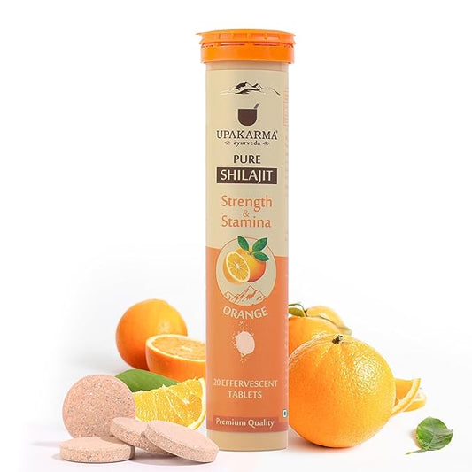 Upakarma Ayurveda Shilajit Effervescent Tablets