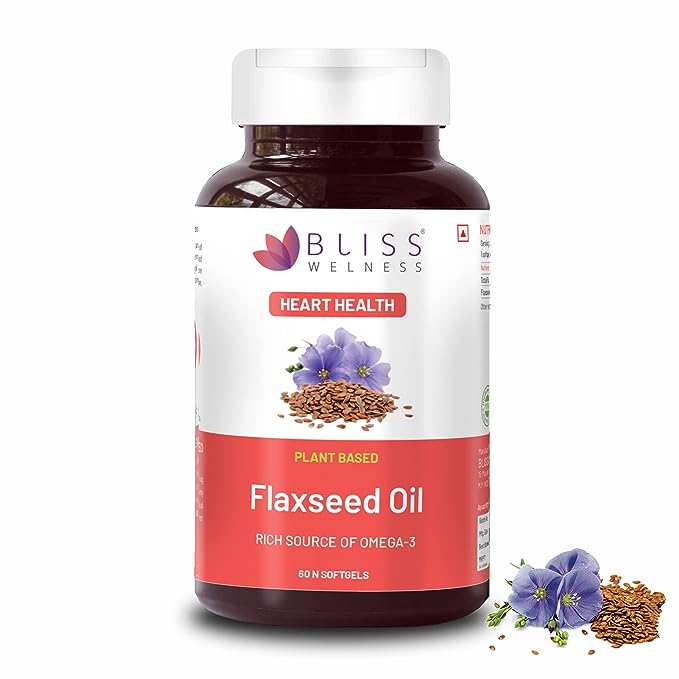 Bliss Welness Organic Flaxseed Oil - 60 tabs
