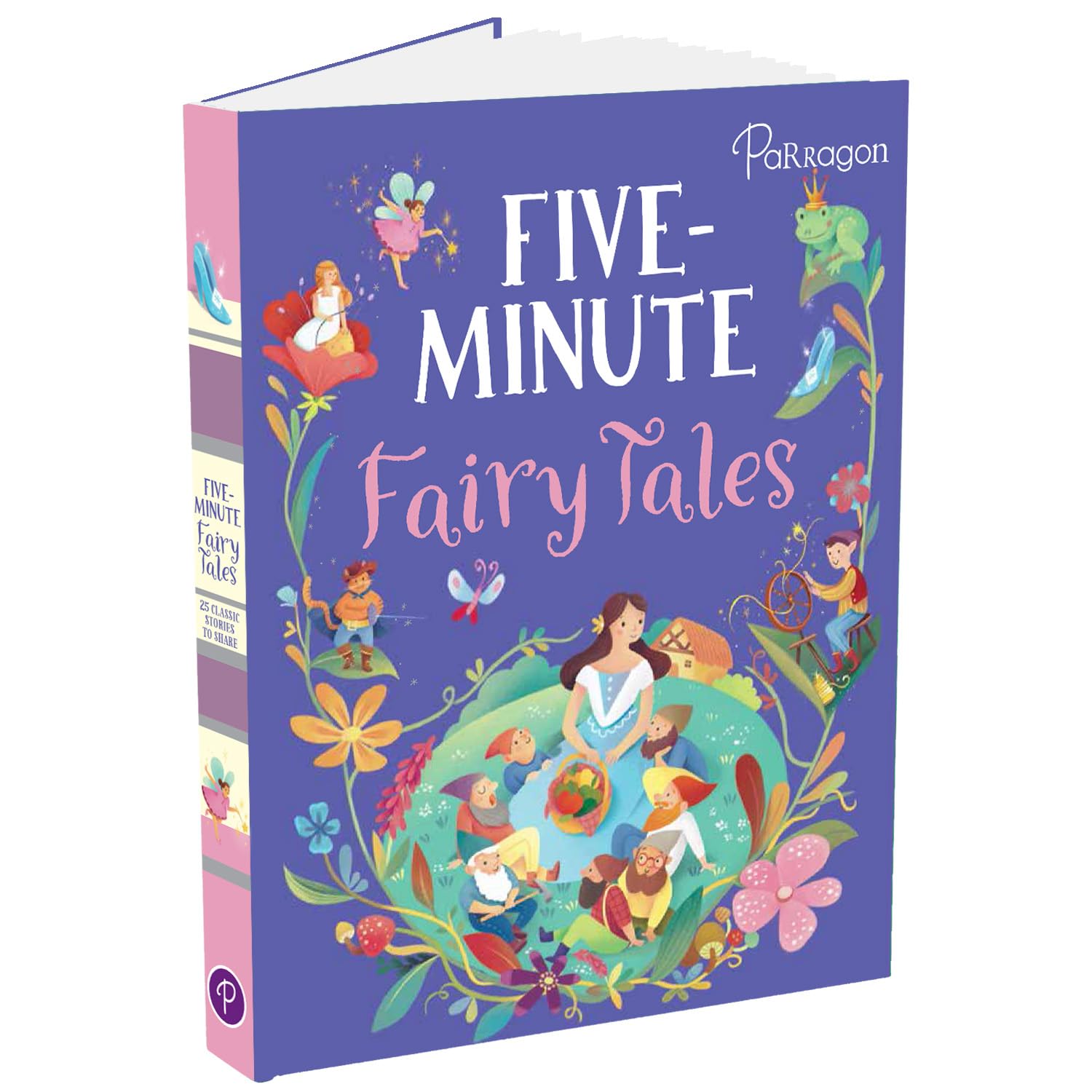 Front cover of the book 'Five-Minute Fairy Tales' by Parragon.