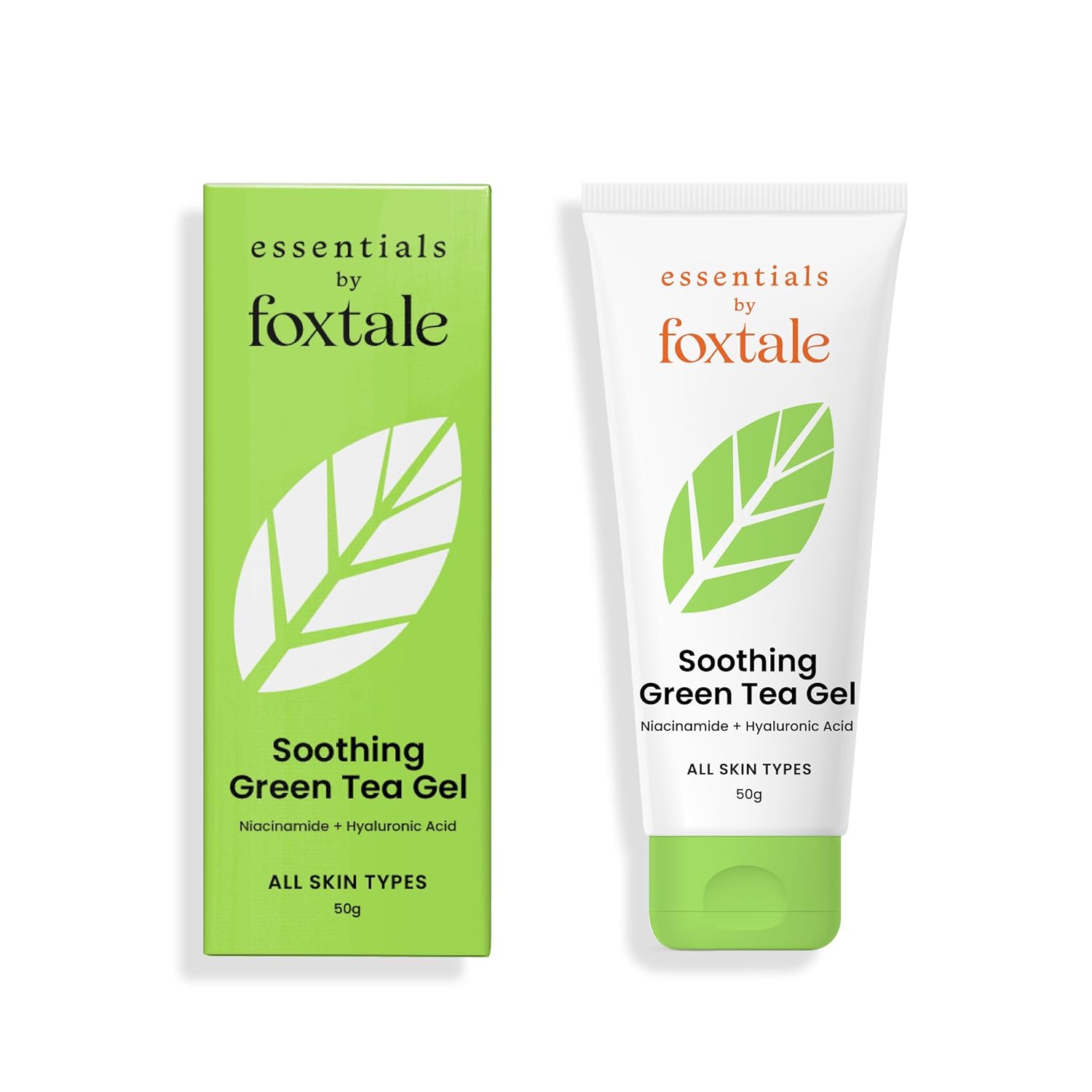 Foxtale Essentials Green Tea Oil-Free Gel Face Moisturizer - 50g