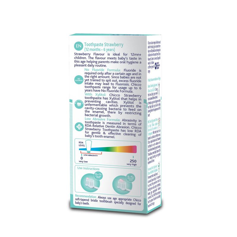 Chicco Dentifricio Toothpaste For 12+ Months Kids image 3