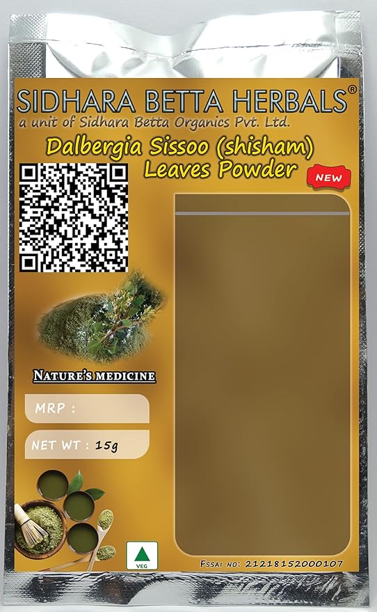 Sidhara Betta Herbals Dalbergia Sissoo (Shisham) Leaves Powder - 15gms
