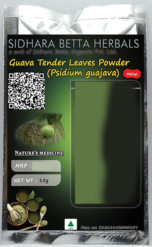 Sidhara Betta Herbals Guava Tender Leaves Powder - 15gms