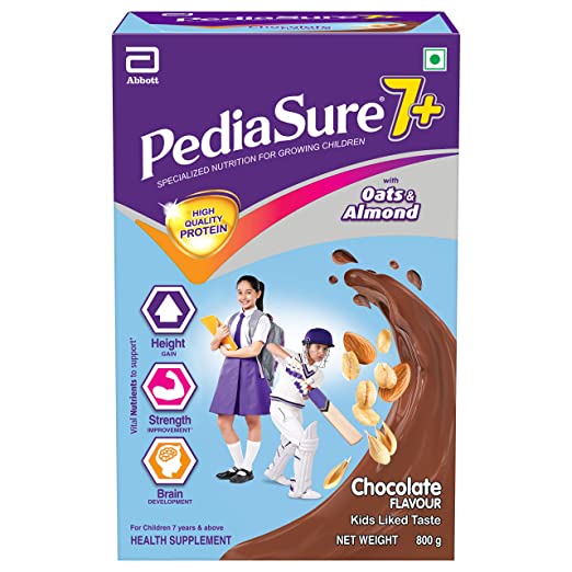 PediaSure 7+ Nutrition Drink with Oats & Almond Chocolate Flavour image 2