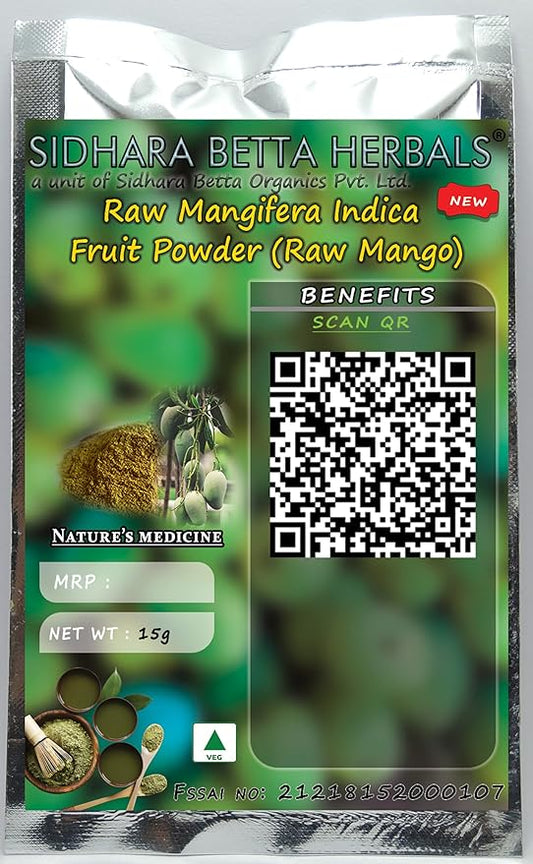 Sidhara Betta Herbals Raw Mangifera Indica Fruit Powder - 15 gms