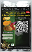 Sidhara Betta Herbals Mangifera Indica Seeds and Kernel Powder | Mango Seeds Powder - 15 gms