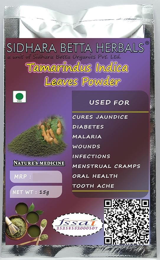 Sidhara Betta Herbals Tamarindus Indica Leaves Powder - 15 gms