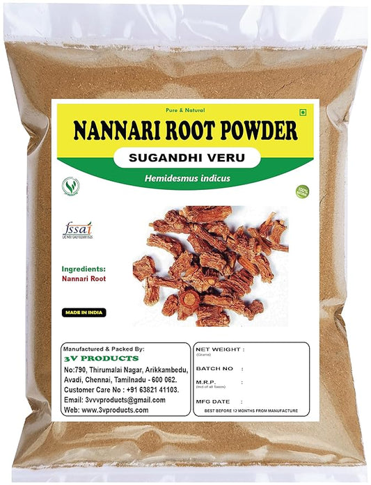3V Products Nannari Root Powder - 25 gms