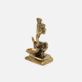 Brass Pagdi Ganesh Diya Statue image 3