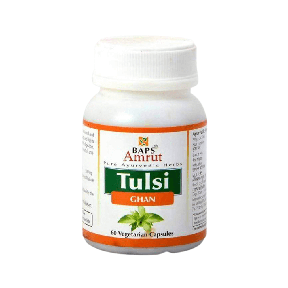 Baps Amrut Tulsi Ghan Capsules - 60 tabs