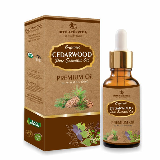 Deep Ayurveda Cedarwood Pure Essential Oil (Cedrus Deodara) - 20 ml