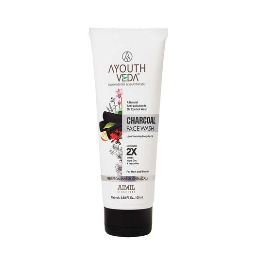 Ayouthveda Charcoal Face Wash - 100 ml image 1