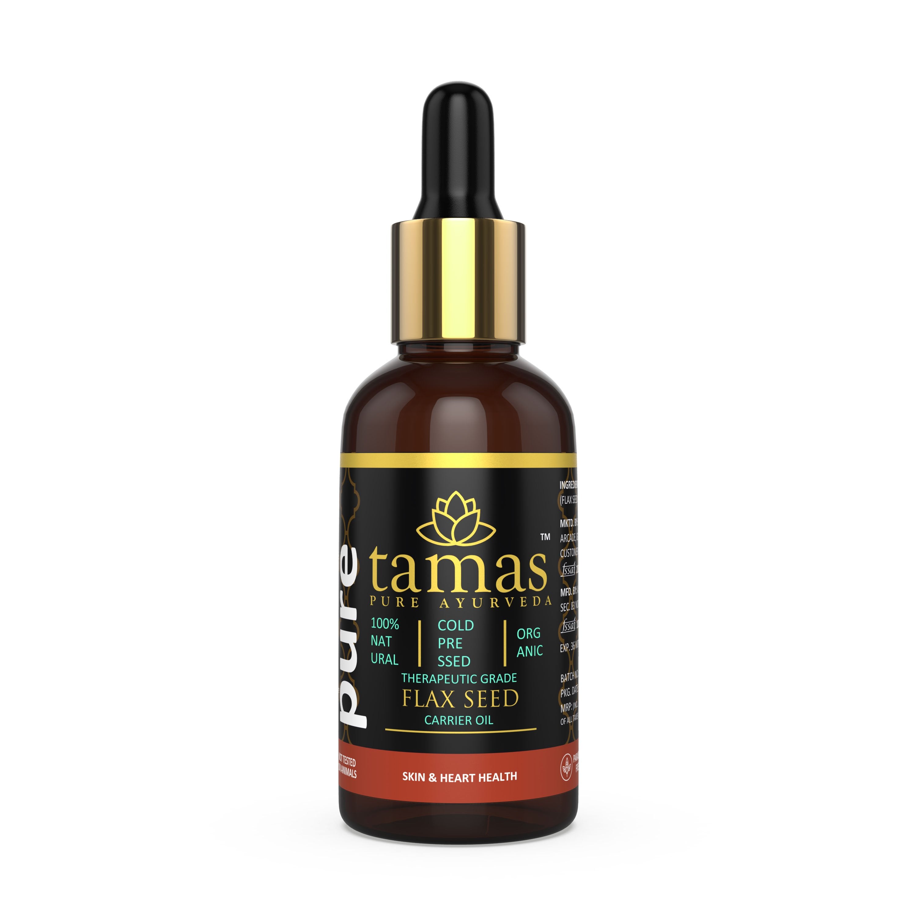 Tamas Flax Seed Cold-Pressed Oil - 30 ml