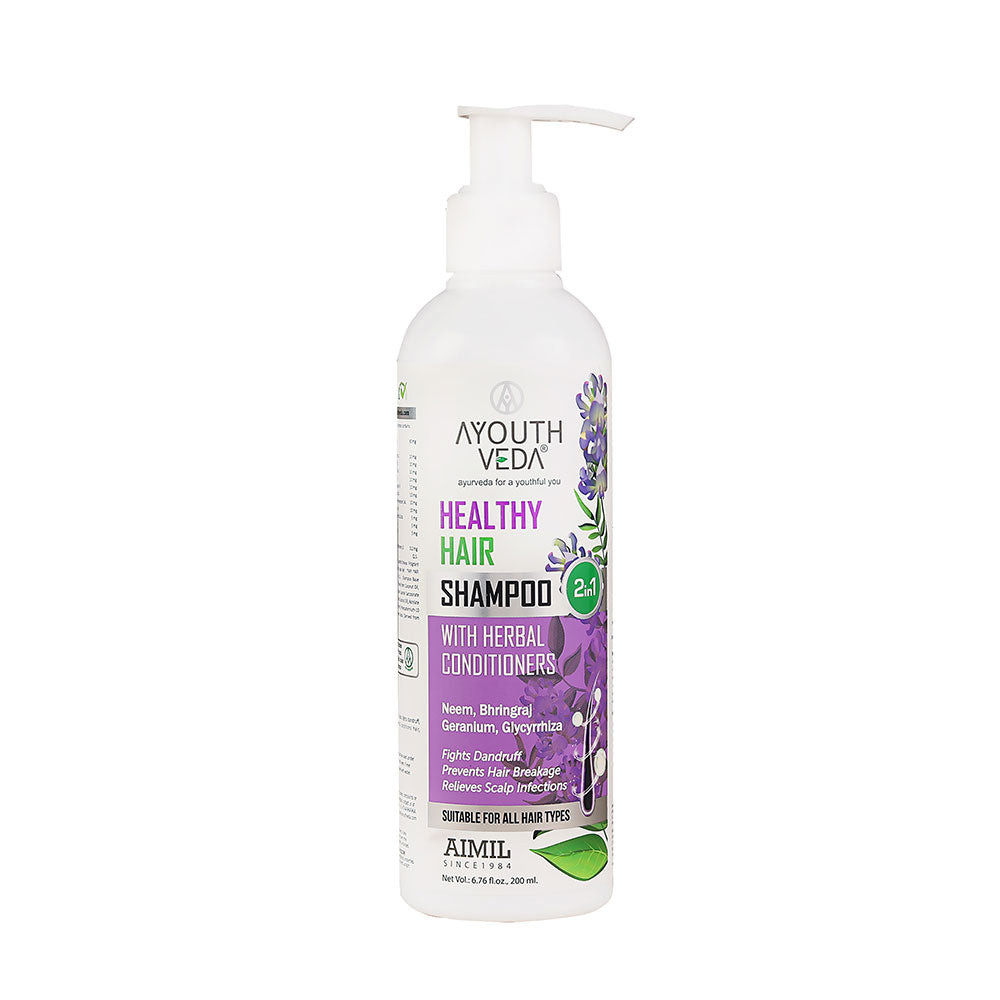 Ayouthveda Healthy Hair Shampoo With Bhringraj and Shikakai - 200 ml image 1