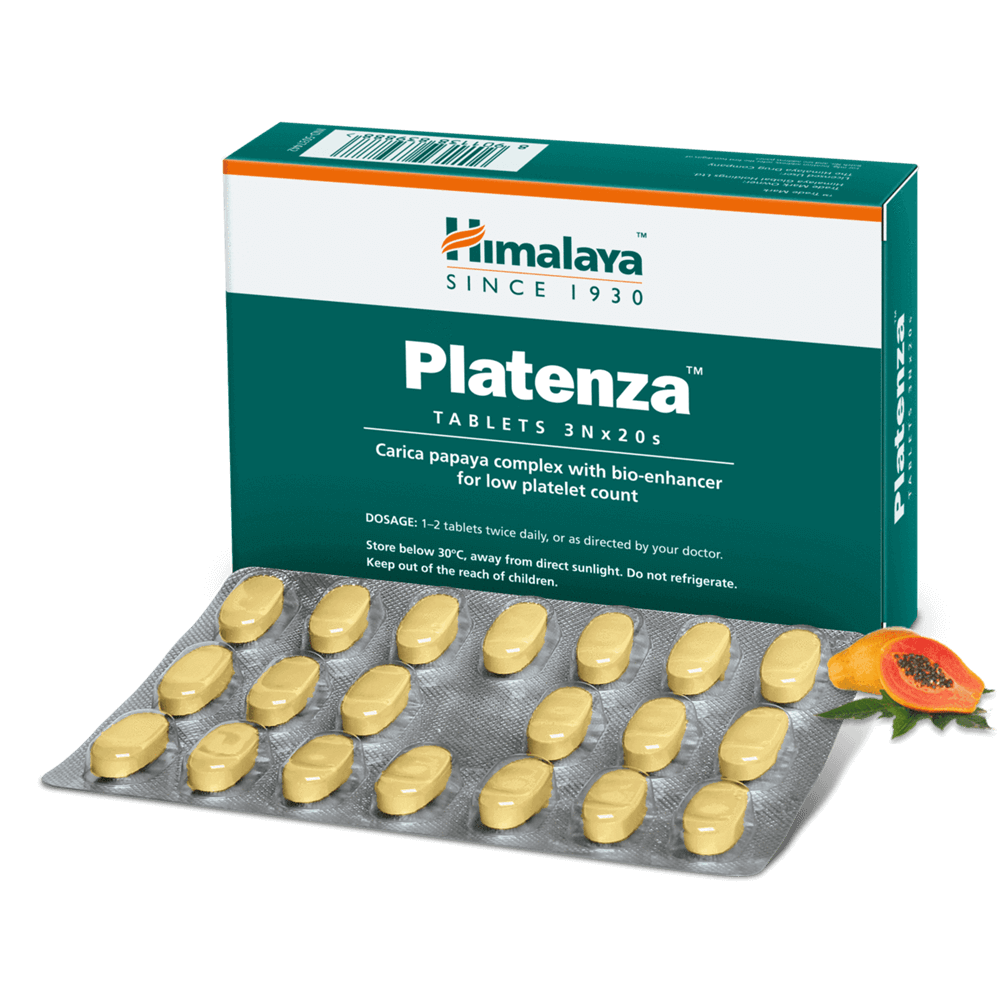 Himalaya Herbals Platenza Tabs - 60 tabs image 1