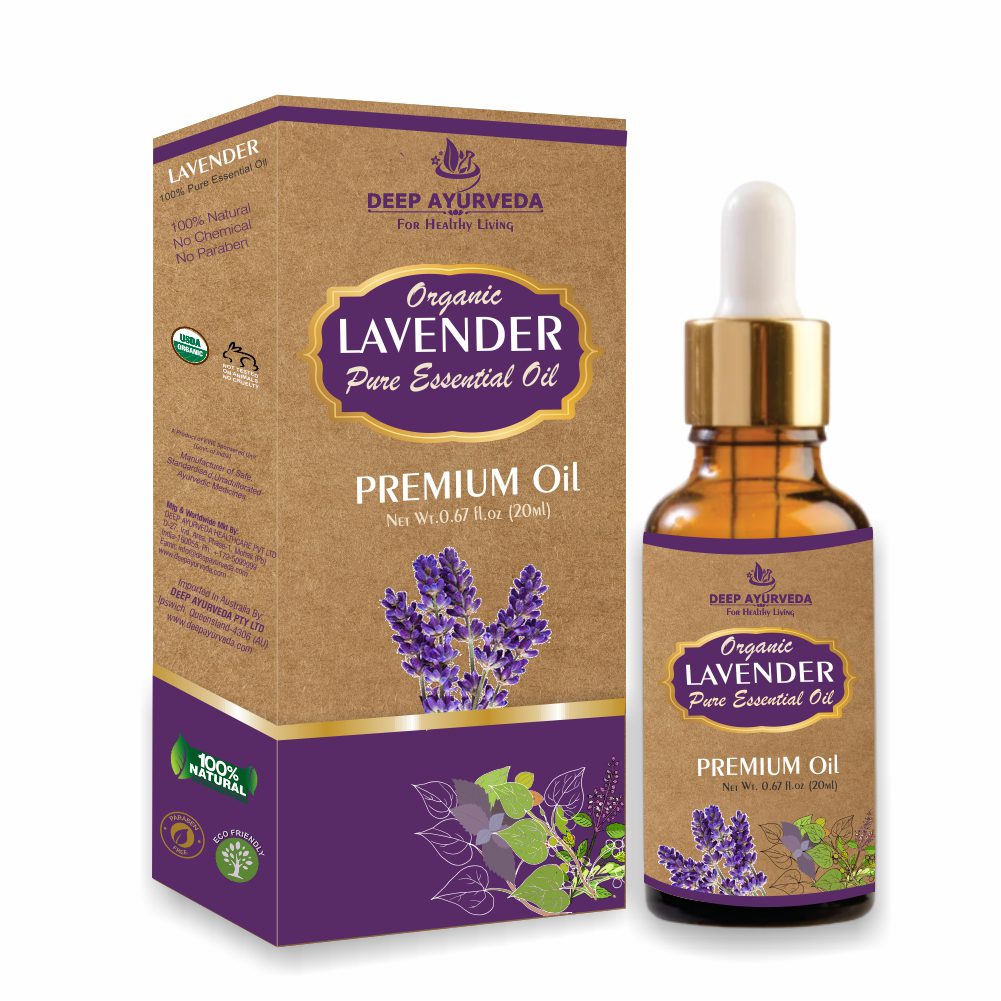 Deep Ayurveda Lavender Pure Essential Oil (Lavendula Officinalis) - 20 ml