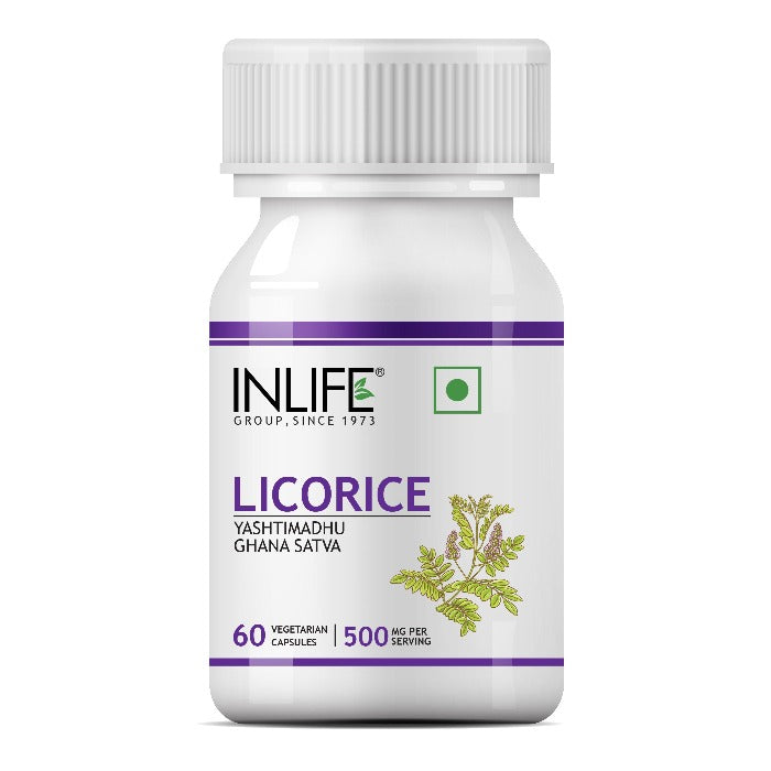 INLIFE Licorice Glycyrrhiza Glabra - 60 tabs