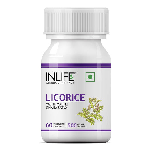 INLIFE Licorice Glycyrrhiza Glabra - 60 tabs