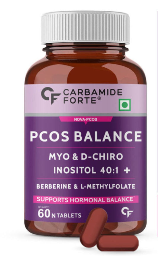 Carbamide Forte PCOS Supplement - 60 Veg Tablets image 1