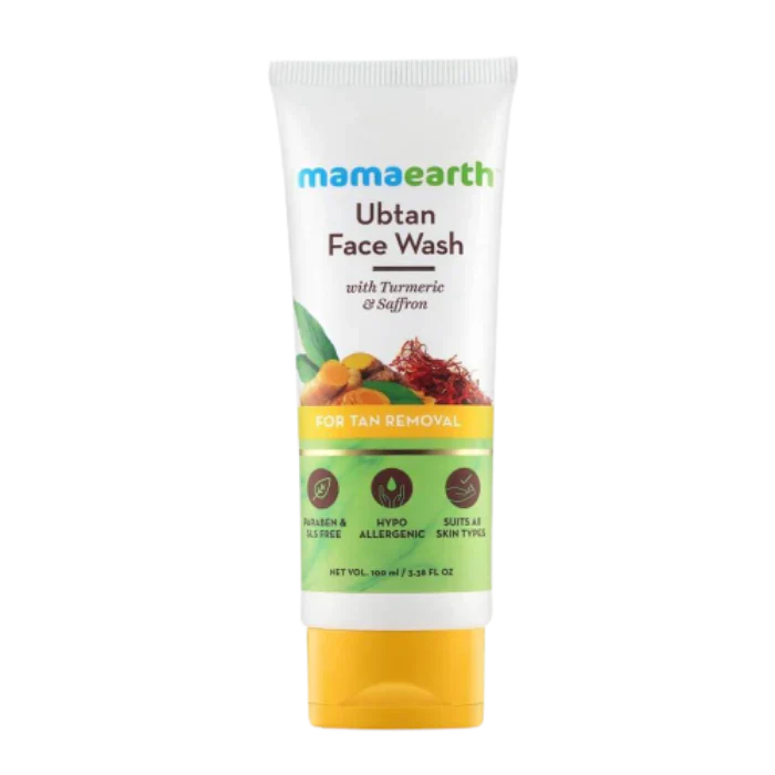 Mamaearth Ubtan Face Wash For Tan Removal -100 ml - Pack of 1