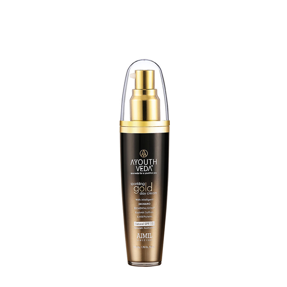 AYOUTH VEDA Sparkling Gold Day Cream With 24k Gold & Saffron - 50 gms image 1