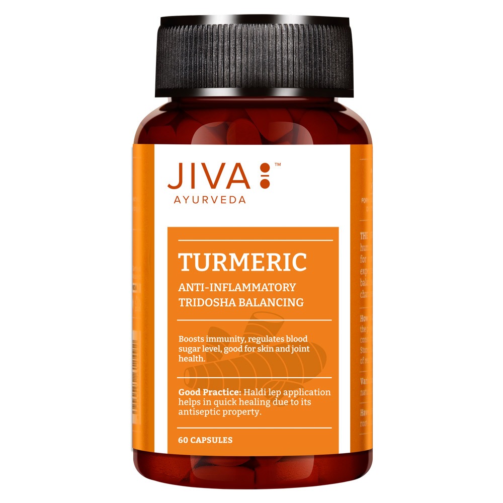 Jiva Ayurveda Turmeric Capsules - 60 Caps