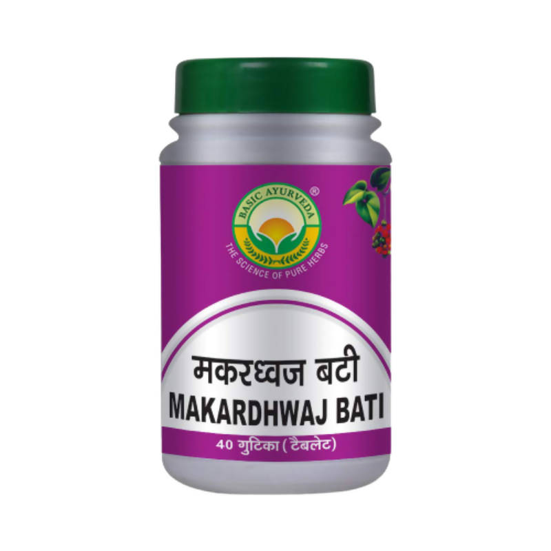 Basic Ayurveda Makardhwaj Bati - 40 Tablets