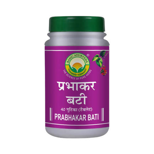Basic Ayurveda Prabhakar Bati - 40 Tablets