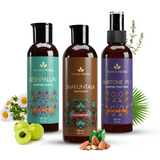 Avimee Herbal Keshpallav Hair Oil & Hairtone PV 1 Scalp Spray & Shakuntala Hair Shampoo