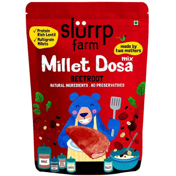 Slurrp Farm Beetroot Multigrain Millet Dosa Mix - 150 gms image 1