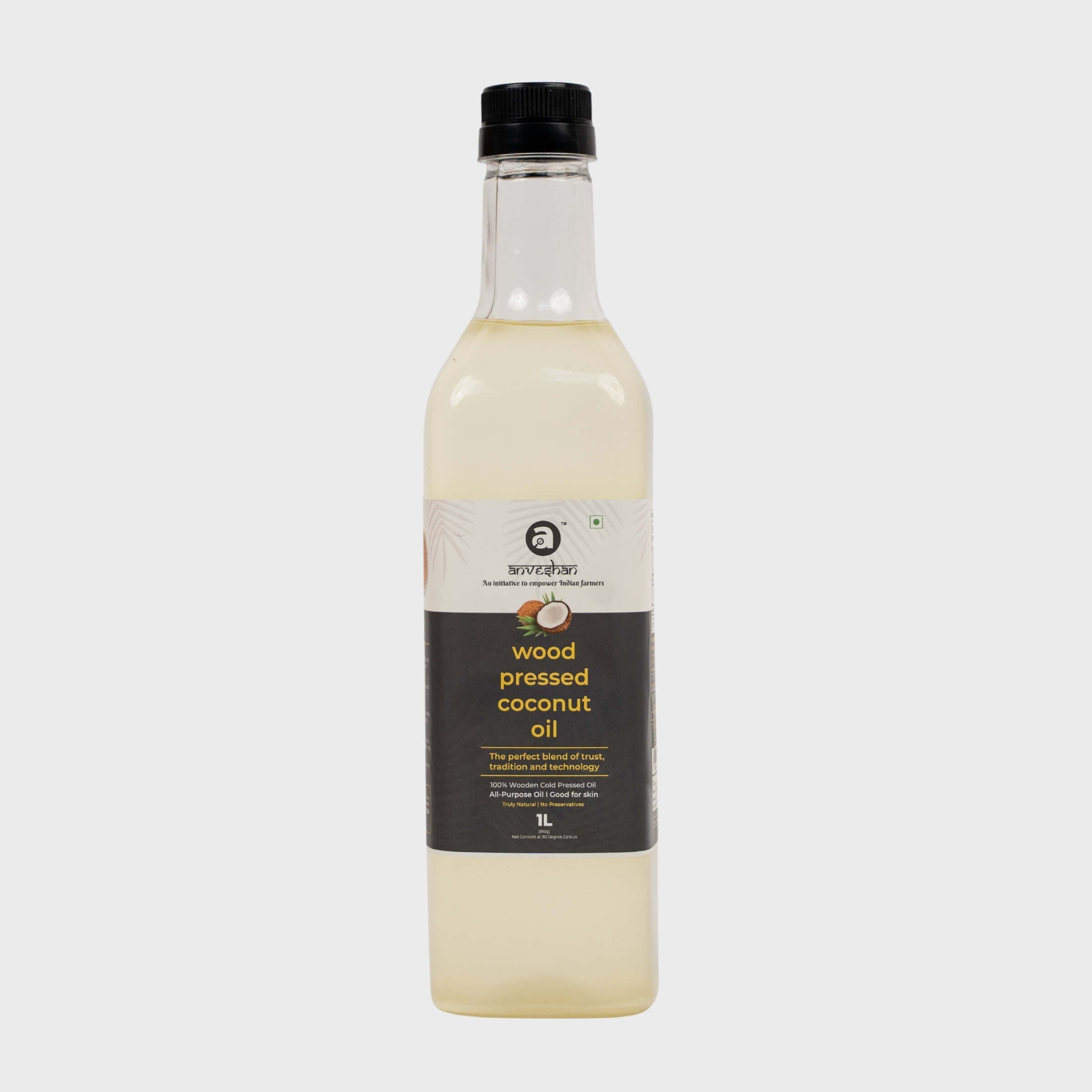 Anveshan Wood Cold Pressed Coconut Oil image 2