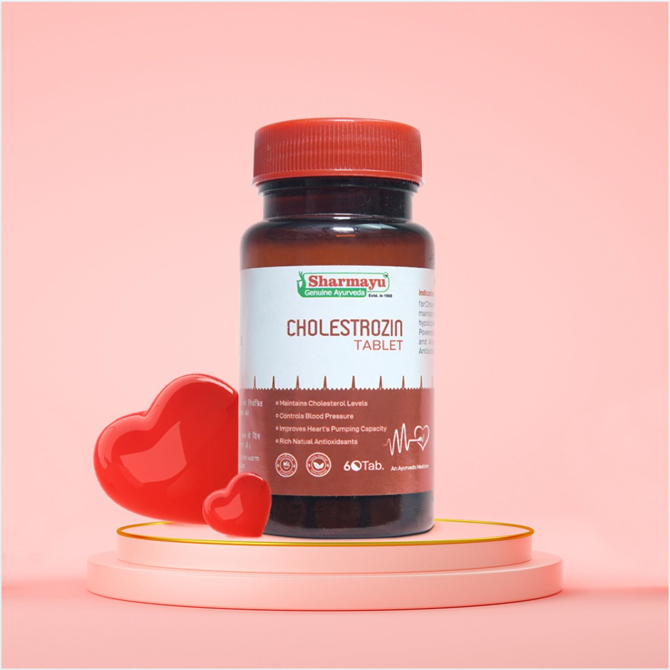 Sharmayu Ayurveda Cholestrozin Tablets - 60 Tabs