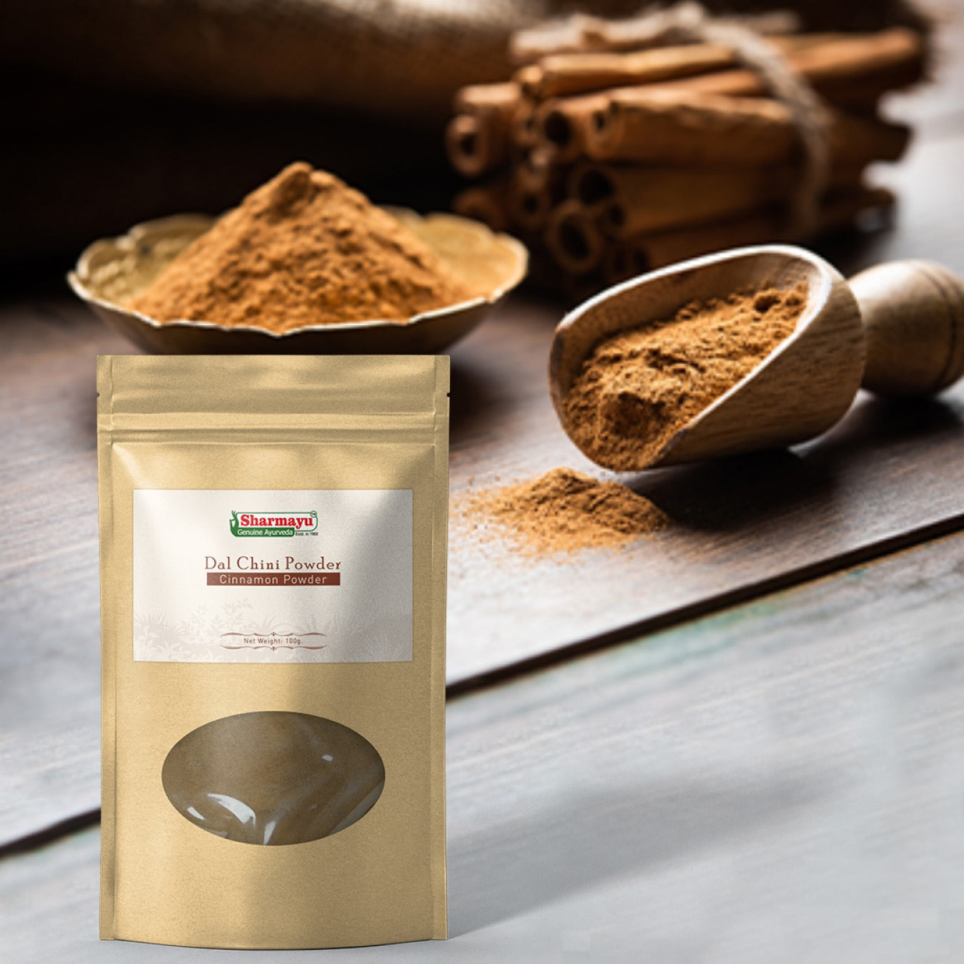 Sharmayu Ayurveda Dal Chini Powder – Cinnamon Powder - 100 gms