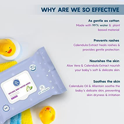 The Moms Co Natural Baby Water Wipes image 7