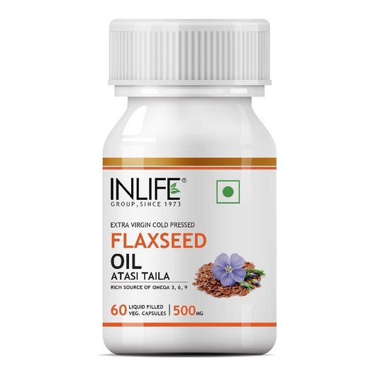 INLIFE Flaxseed Oil Omega Supplement - 60 tabs