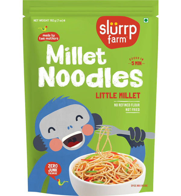 Slurrp Farm Little Millet Noodles - 192 gms image 1