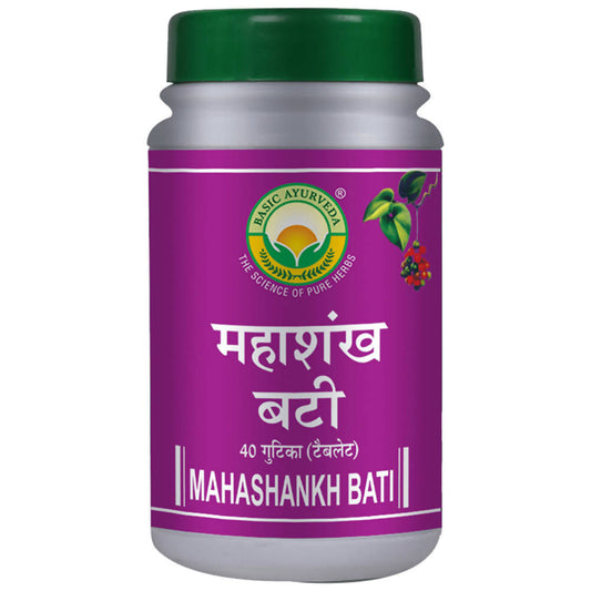 Basic Ayurveda Mahashankh Bati - 40 Tablets